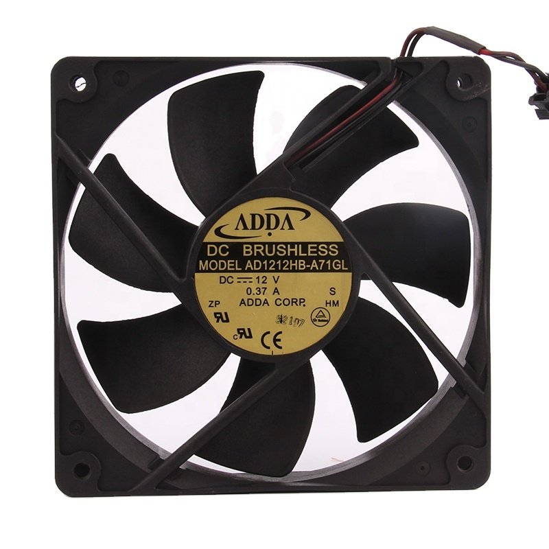 NEW ADDA 24V 48V DC12V 0.37A EC AC 120X120X25MM 12CM 12025 2-wire Chassis Silent Heat Dissipation AD1212HB-A71GL Cooling Fan
